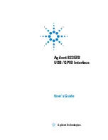 Предварительный просмотр 1 страницы Agilent Technologies 82357B User Manual