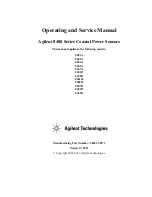 Agilent Technologies 8481A Operating And Service Manual preview