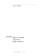 Предварительный просмотр 2 страницы Agilent Technologies 8504B User Manual