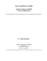 Agilent Technologies 85052B User'S And Service Manual предпросмотр