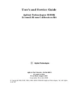 Agilent Technologies 85056K Manual предпросмотр