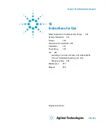 Preview for 225 page of Agilent Technologies 8698961R001 User Manual