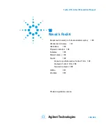 Preview for 189 page of Agilent Technologies 8698961R002 User Manual