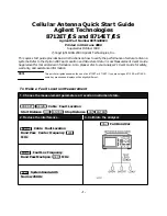 Agilent Technologies 8712ET/ES Quick Start Manual preview