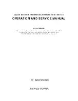 Agilent Technologies 87512A Operation And Service Manual preview