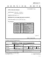 Предварительный просмотр 1 страницы Agilent Technologies 8751A Service Note