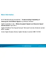 Preview for 40 page of Agilent Technologies Agile or Elusive Signals Information Sheet