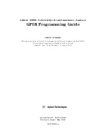 Agilent Technologies Agilent 4396B Gpib Programming Manual предпросмотр