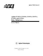 Предварительный просмотр 1 страницы Agilent Technologies Agilent E1345A Service Manual