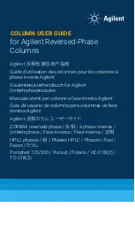 Preview for 1 page of Agilent Technologies and C8 User Manual