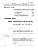 Preview for 17 page of Agilent Technologies E1406A User'S Manual And Scpi Programming Manual