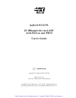 Preview for 2 page of Agilent Technologies E1437A User Manual