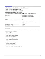 Preview for 3 page of Agilent Technologies E4423B Installation Notes