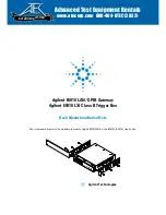 Agilent Technologies E5810 Installation Note preview