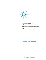 Agilent Technologies e6601a Getting Started Manual предпросмотр