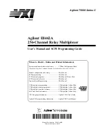 Preview for 1 page of Agilent Technologies E8462A User Manual