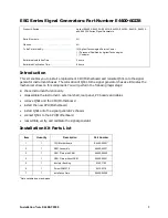 Preview for 3 page of Agilent Technologies ESG series Installation Manual