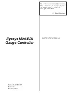 Agilent Technologies Eyesys Mini-B/A Instruction Manual preview