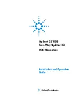 Agilent Technologies G3180B Installation And Operation Manual предпросмотр