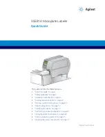 Agilent Technologies G5581A Quick Manual preview