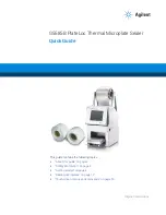 Agilent Technologies G5585B Quick Manual предпросмотр