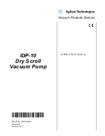 Предварительный просмотр 1 страницы Agilent Technologies IDP 10 Instruction Manual