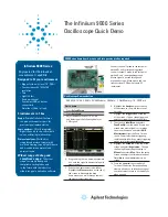 Предварительный просмотр 1 страницы Agilent Technologies Infi niium 9000 Series Quick Demo Manual