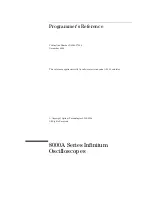 Preview for 3 page of Agilent Technologies Infiniium 8000A Programmer'S Reference Manual