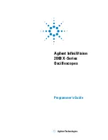 Agilent Technologies InfiniiVision 2000 X-Series Programmer'S Manual предпросмотр