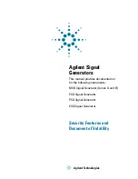 Agilent Technologies N5171B Manual preview