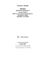 Agilent Technologies N5230A Service Manual предпросмотр