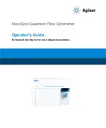 Agilent Technologies NovoCyte Quanteon Operator'S Manual предпросмотр