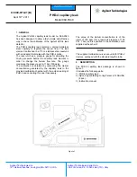 Preview for 1 page of Agilent Technologies PHD-4 Instructions