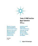 Agilent Technologies Turbo-V 2300 TwisTorr User Manual preview