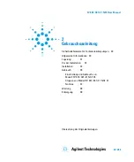 Предварительный просмотр 27 страницы Agilent Technologies TV-401/301/21 NSF User Manual