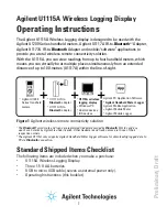 Preview for 1 page of Agilent Technologies U1177A Operating Instructions Manual