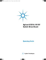 Предварительный просмотр 1 страницы Agilent Technologies U2121A-101 RF Operating Manual