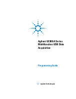 Agilent Technologies U2300A Series Programming Manual preview