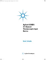 Предварительный просмотр 1 страницы Agilent Technologies U2802A User Manual