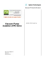 Предварительный просмотр 1 страницы Agilent Technologies VPI Series Instruction Manual