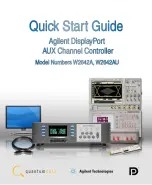 Preview for 1 page of Agilent Technologies W2642A Quick Start Manual