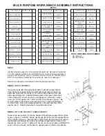 Agio Multi-Purpose Work Bench 92558 Assembly Instructions preview