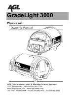 Preview for 1 page of AGL GradeLight 3000 Owner'S Manual