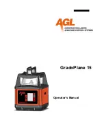 Предварительный просмотр 1 страницы AGL GradoPlane 15 Operator'S Manual