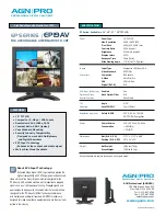 Agnpro EP-19AV Specifications предпросмотр