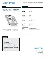 Agnpro SG-15AV Specifications предпросмотр