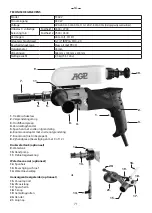 Preview for 71 page of AGP TC402 Original Instructions Manual