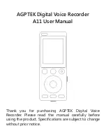 AGPtek A11 User Manual preview