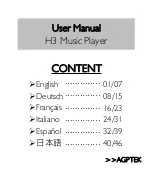 AGPtek H3 User Manual предпросмотр