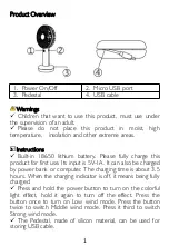 Preview for 3 page of AGPtek HF1 User Manual